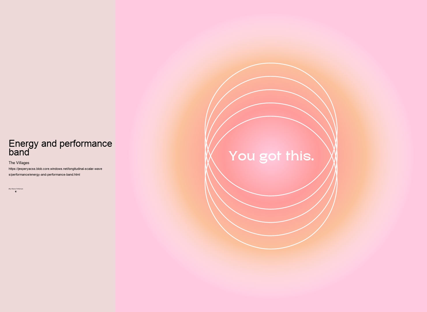 energy and performance band